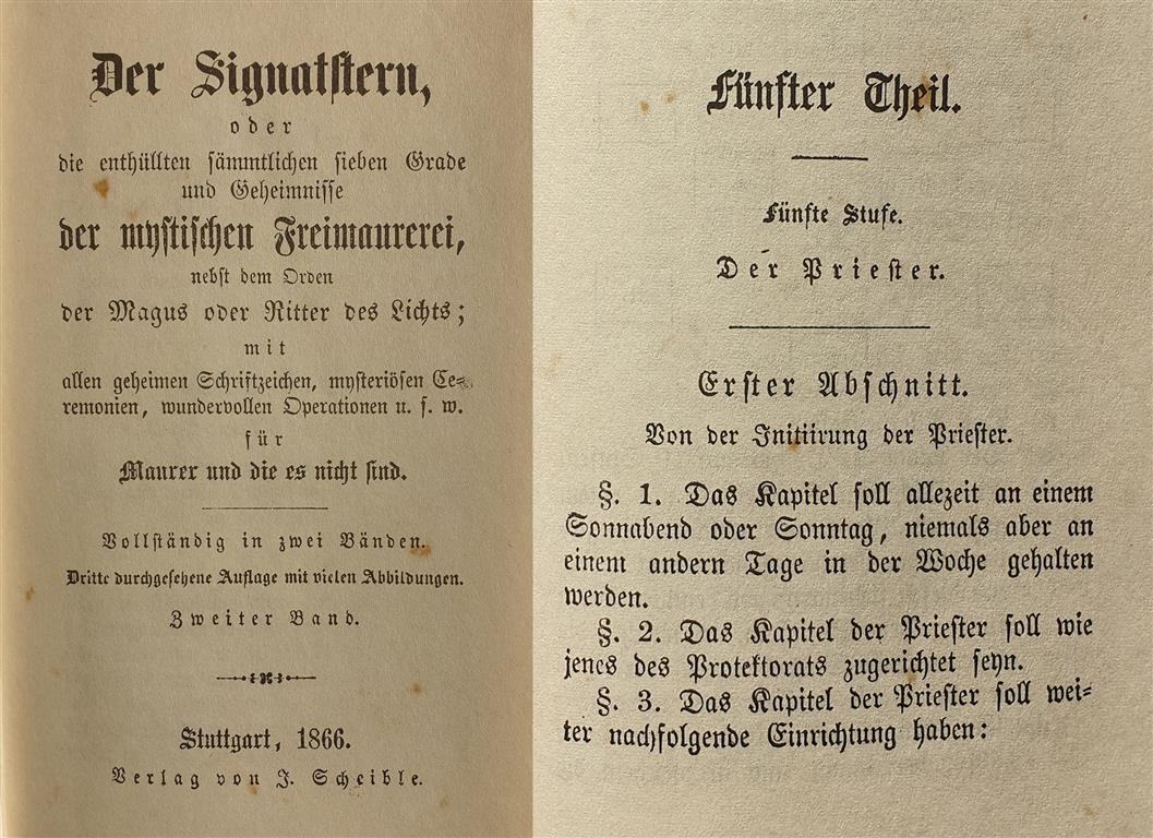Der Signatstern Magus des Lichts - Brotherhood of Light - Bruederschaft des Lichtes - Ordo Templi Orientis Theodor Reuss