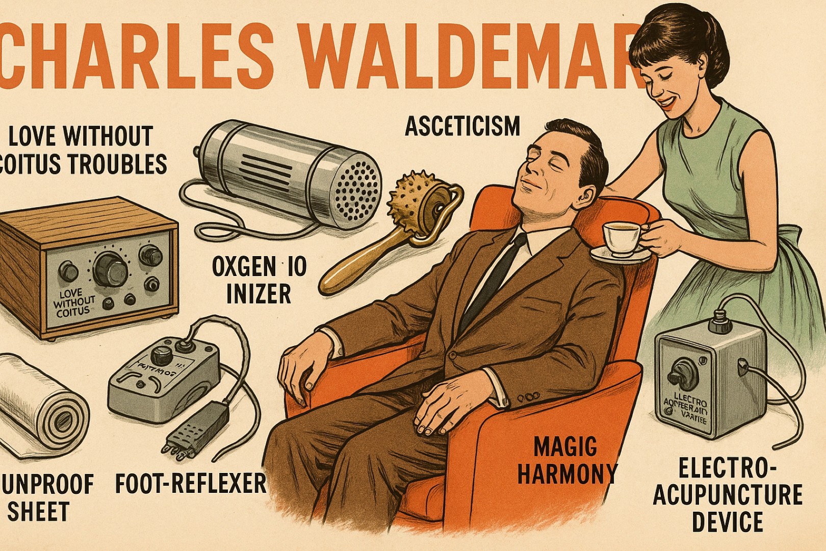 Charles Waldemar; Argenteum Astrum; Magie der Geschlechter Eine neue Sittengeschichte Munich München 1958 Dämonie der Erotik eine Psychopathologie der Frau Wiesbaden 1967; Paracelsus; Aleister Crowley; Magie der Geschlechter Eine neue Sittengeschichte Munich München