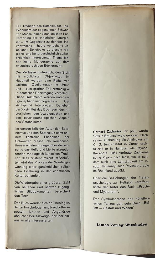 Gerhard Zacharias Satanskult und Schwarze Messe Wiesbaden 1964