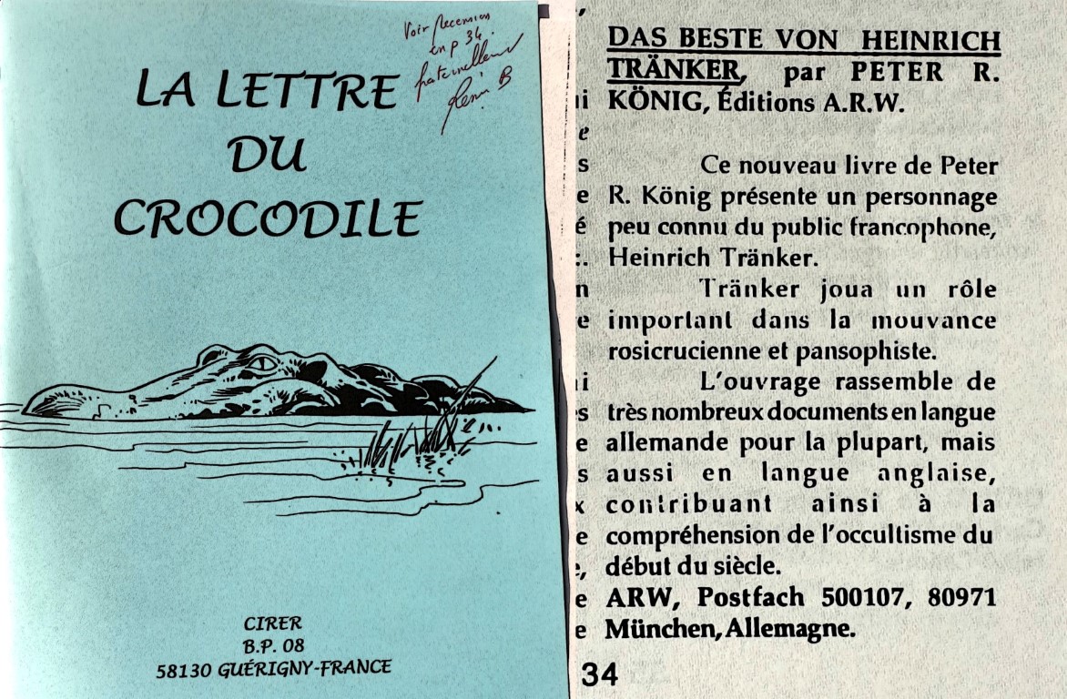 Lettre du Crocodile Peter Robert Koenig Das Beste von Heinrich Traenker