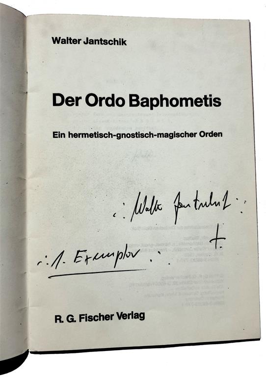 Walter Jantschik, Der Ordo Baphometis