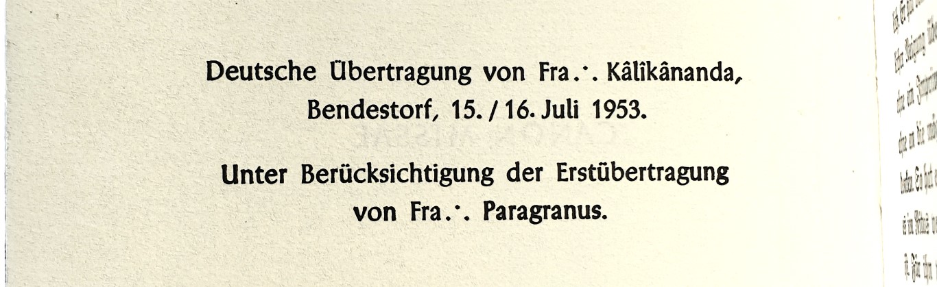 Carl Heinz Petersen Fines Transcendam Kâlîkânanda Abtei Thelema Hermann Joseph Metzger Paragranus Gnostische Messe