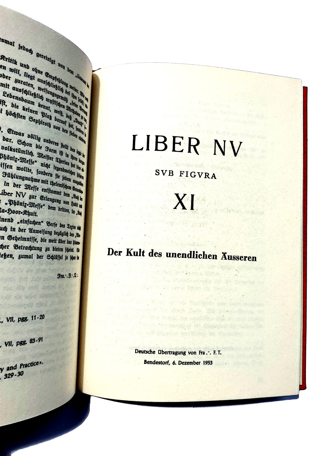 C.H. Petersen, Liber Nu, Fines Transcendam