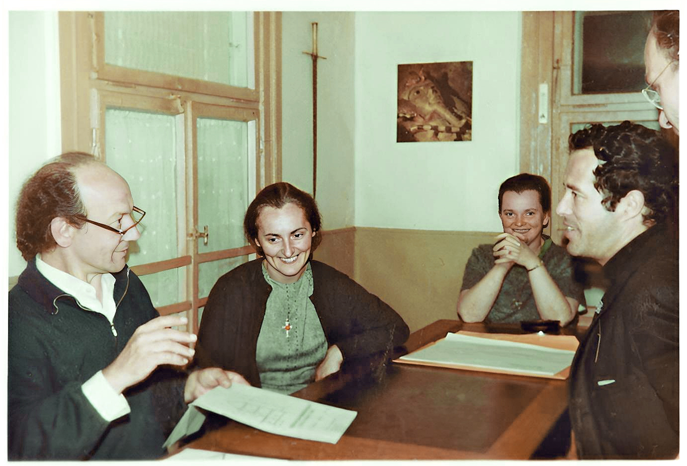 Kenneth Anger in Stein, Appenzell. Hermann Joseph Metzger, Annemarie Aeschbach, Anita Borgert. Ordo Templi Orientis