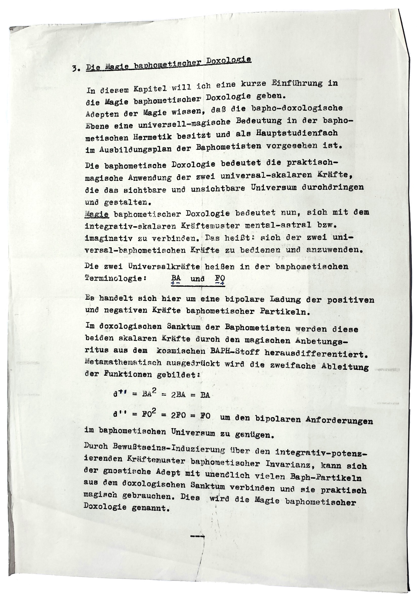Walter Jantschik, Ordo Baphometis, Baphometor, Peter-Robert Koenig