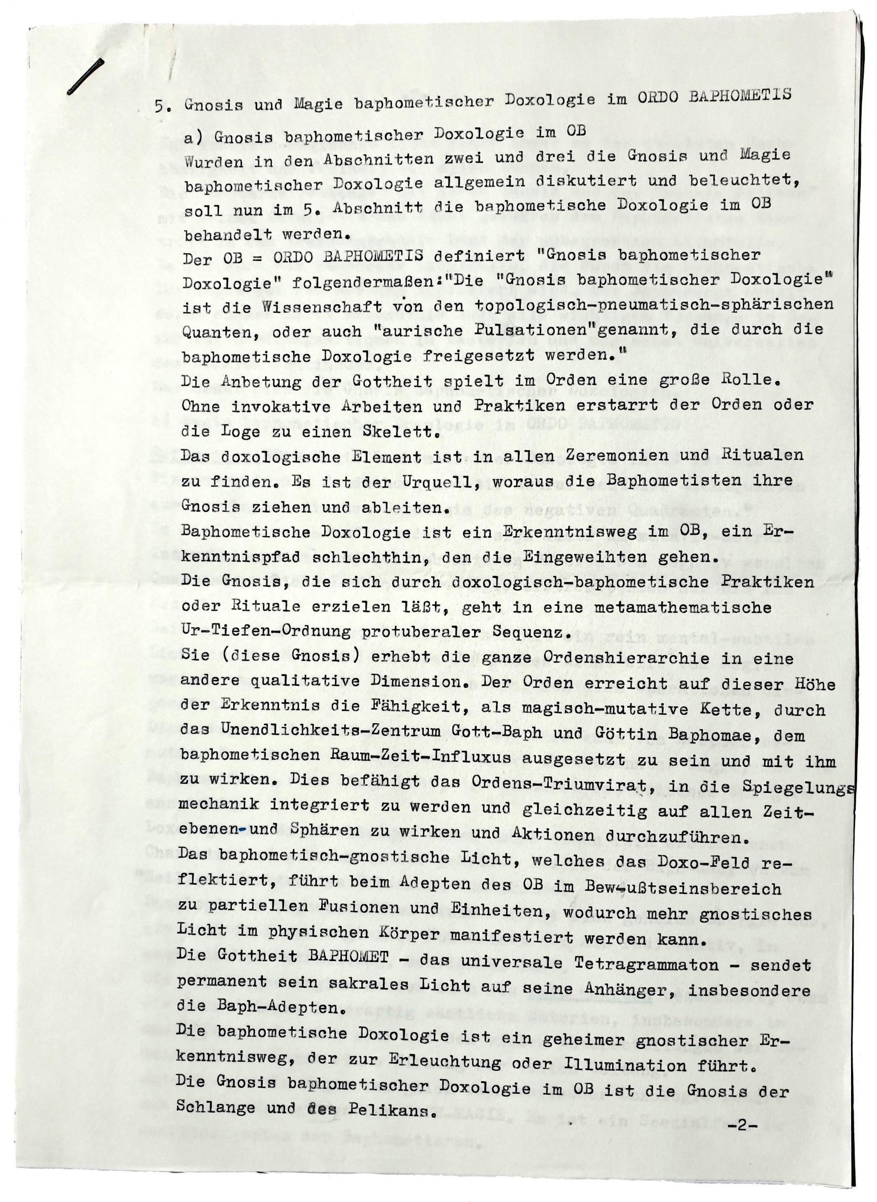 Walter Jantschik, Ordo Baphometis, Baphometor, Peter-Robert Koenig
