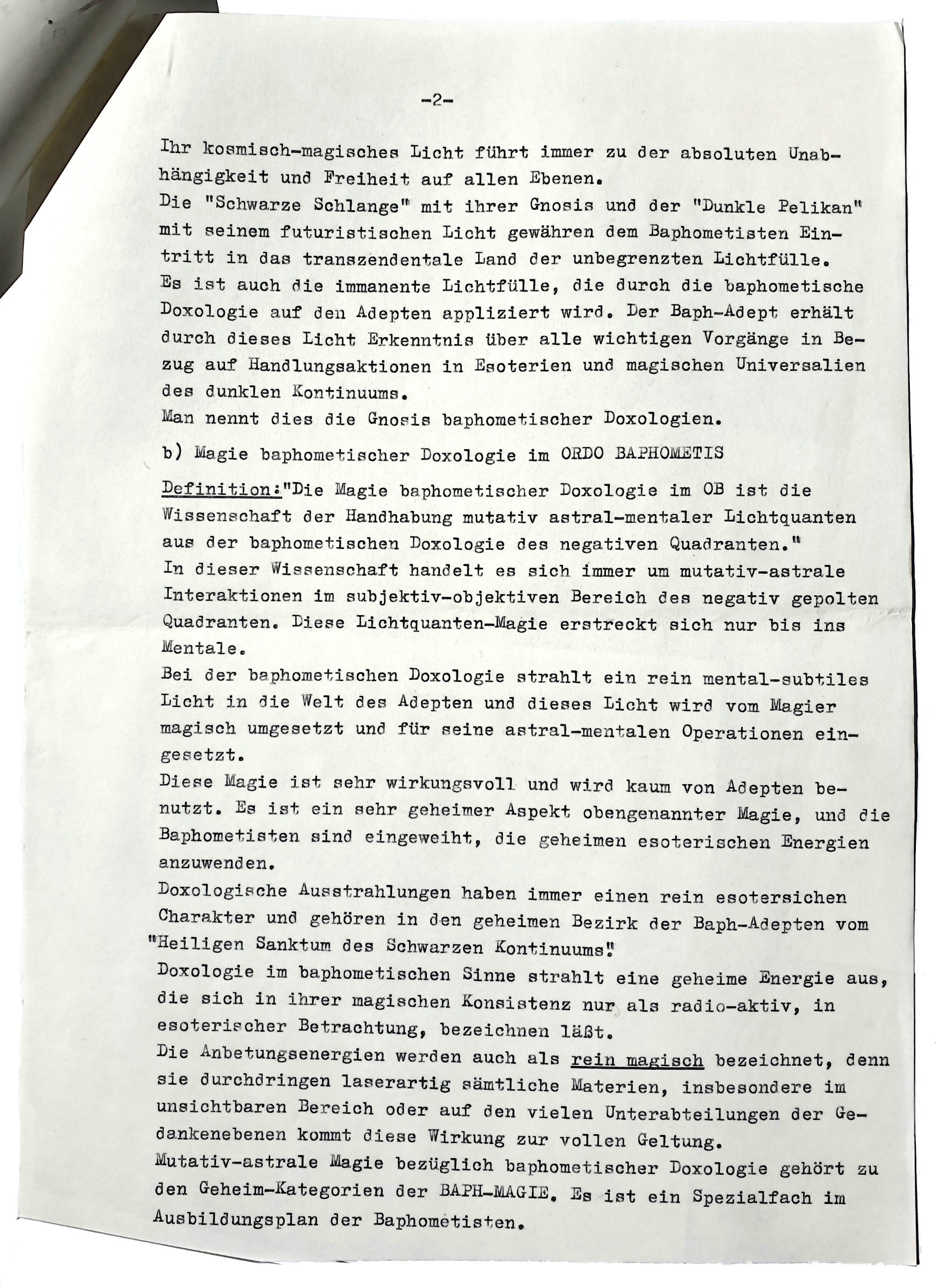 Walter Jantschik, Ordo Baphometis, Baphometor, Peter-Robert Koenig
