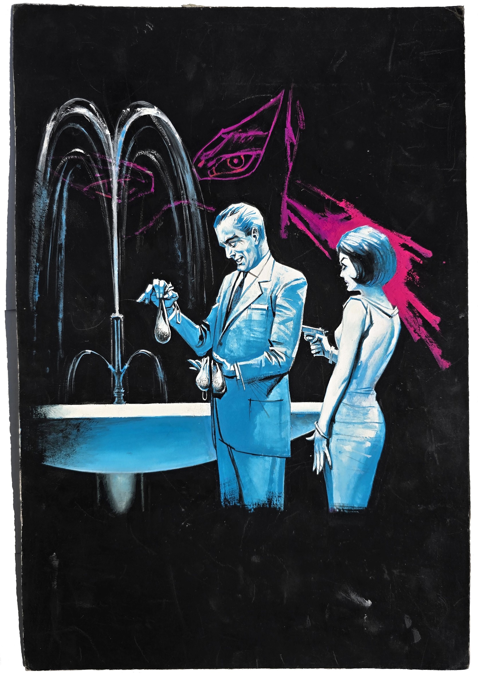 Pabel Kriminal Fledermaus 368, Erich Pabel Verlag, Rastatt Deutschland, Titelbild Rudolf Sieber-Lonati 1924-1990