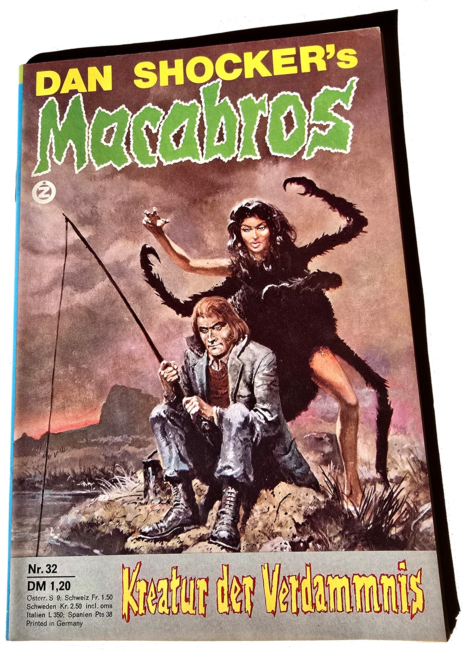Dan Shocker's Macabros, Nr 32, Kreatur der Verdammnis, Zauberkreis, Rasttatt, 6.1.76
