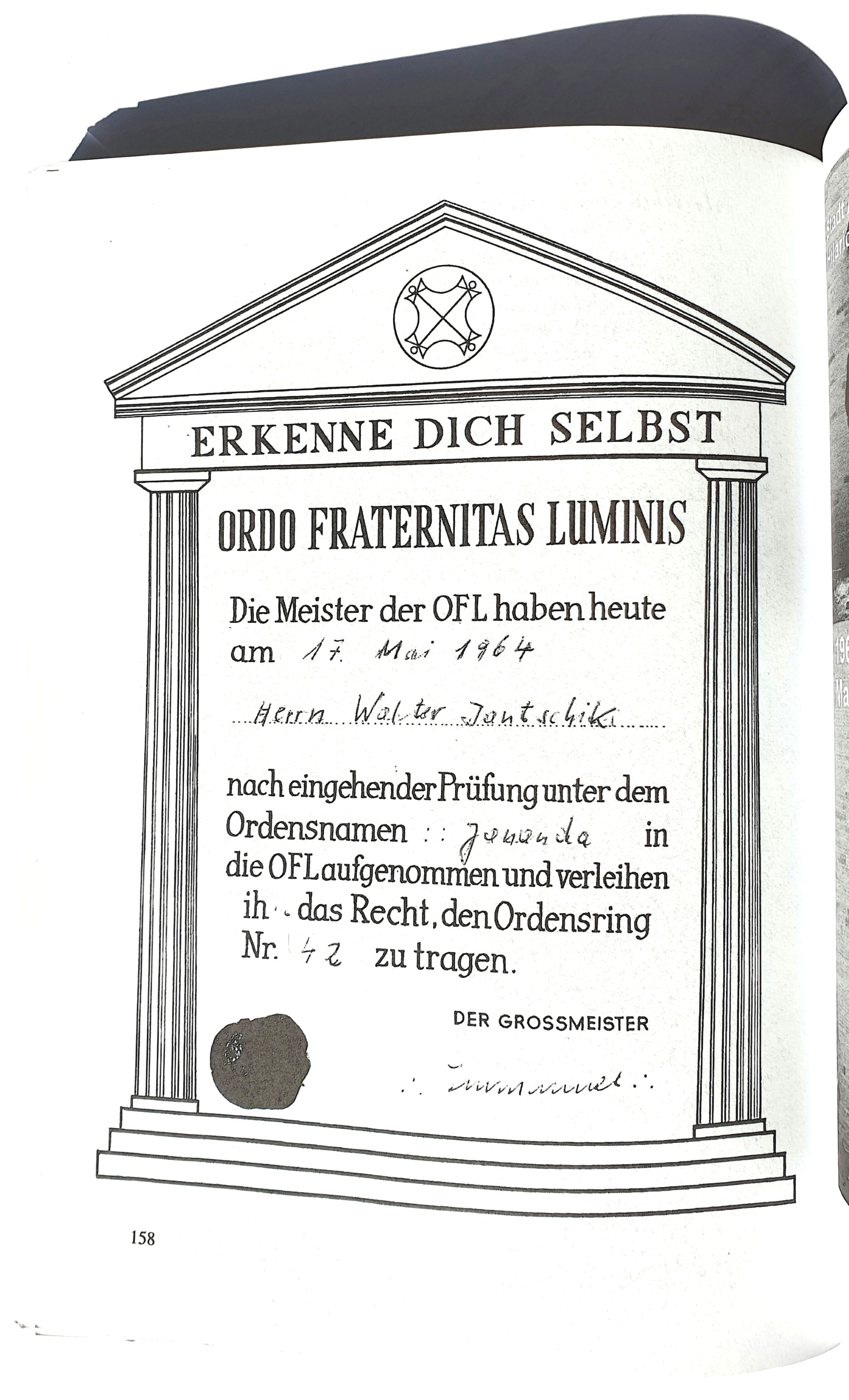 Walter Jantschik, Ordo Fraternitas Luminis, Johannes Maikowski