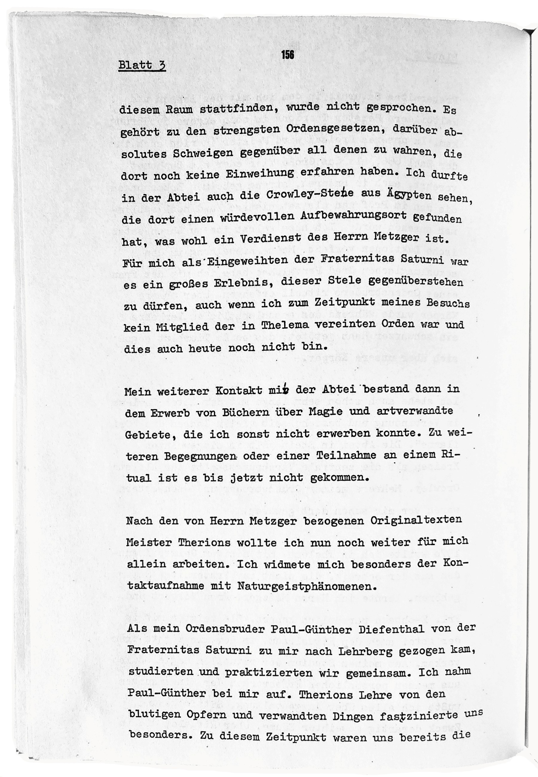 Walter Jantschik, Mein Bekenntnis