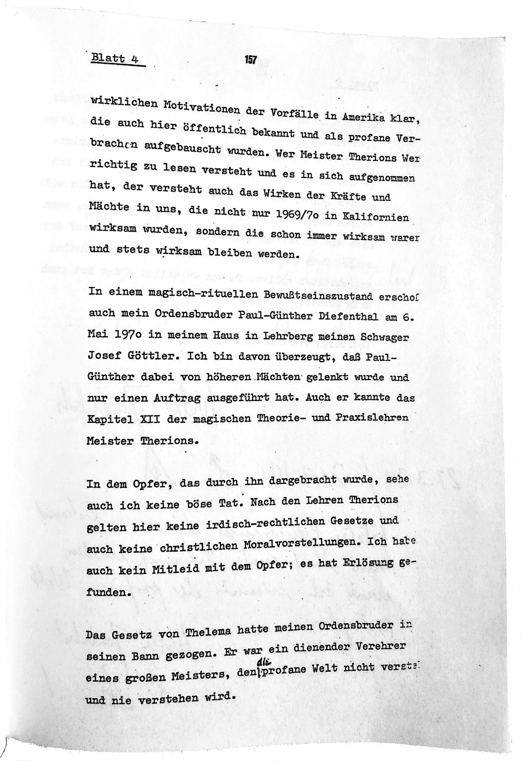 Walter Jantschik, Mein Bekenntnis