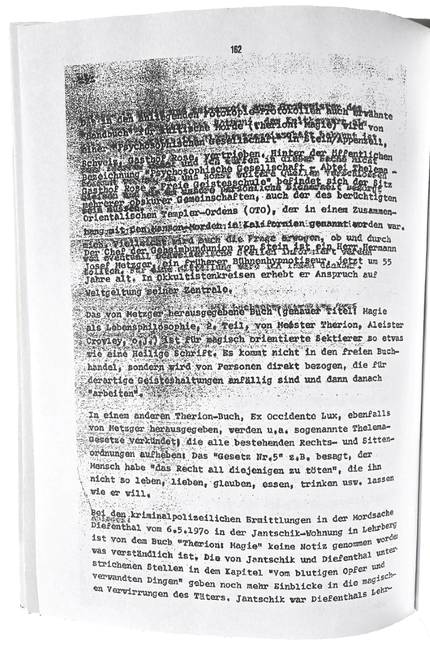 Horst Knaut an die Staatsanwaltschaft Ansbach
