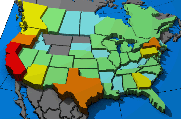 Number of Members in North America - 1998