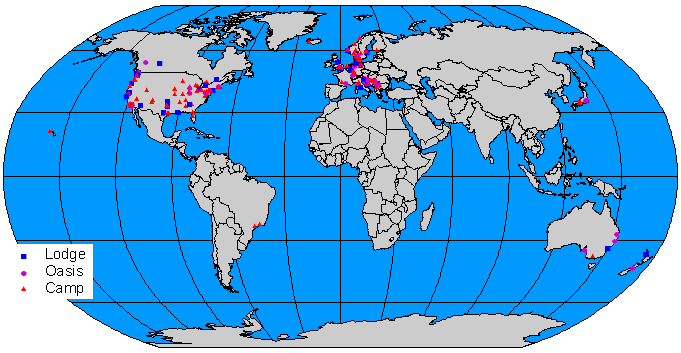 Official Caliphate 
O.T.O. Groups - World Map
