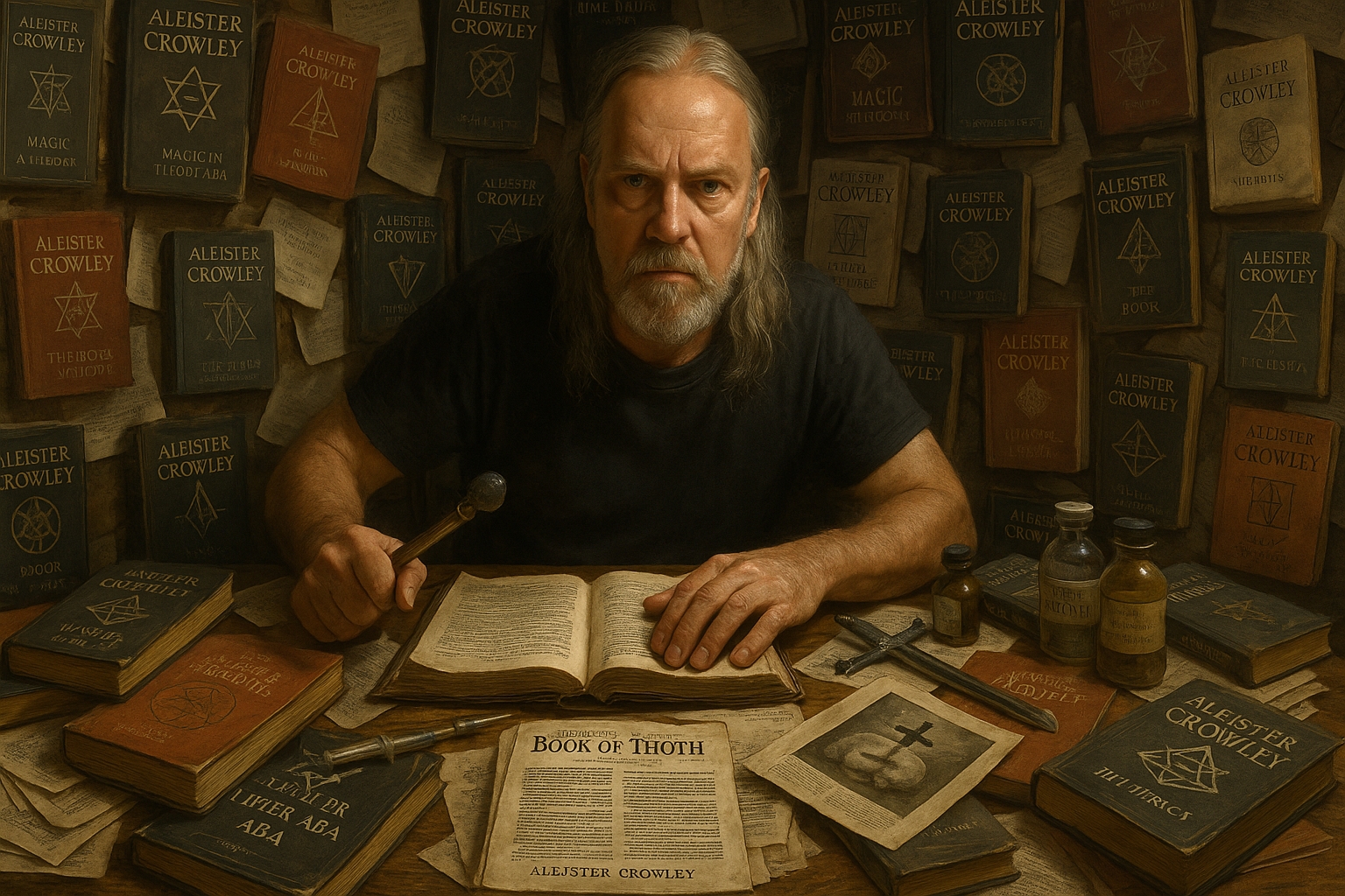 Jerry Cornelius, Achad Osher, Ordo Templi Orientis, Red Flame