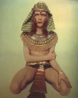 David Bowie in an Egyptian costume