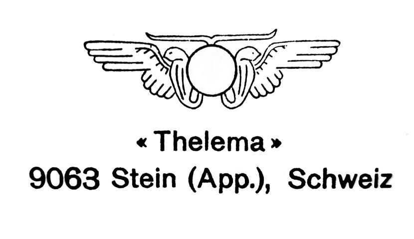 Thelema Stein Appenzell Schweiz